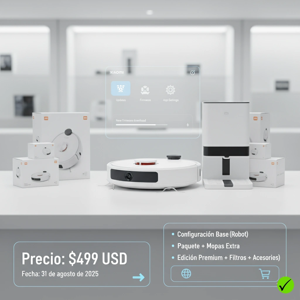 Precio y configuraciones DEl XIAOMI Robot Vacuum X20 MAX