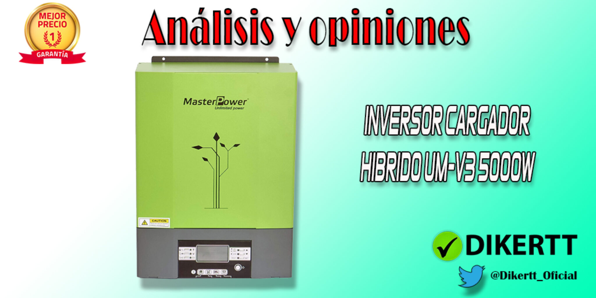 Inversor Cargador Hibrido Um V W V Mpp Mejor Oferta