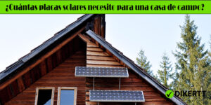 Placas solares para una casa de campo