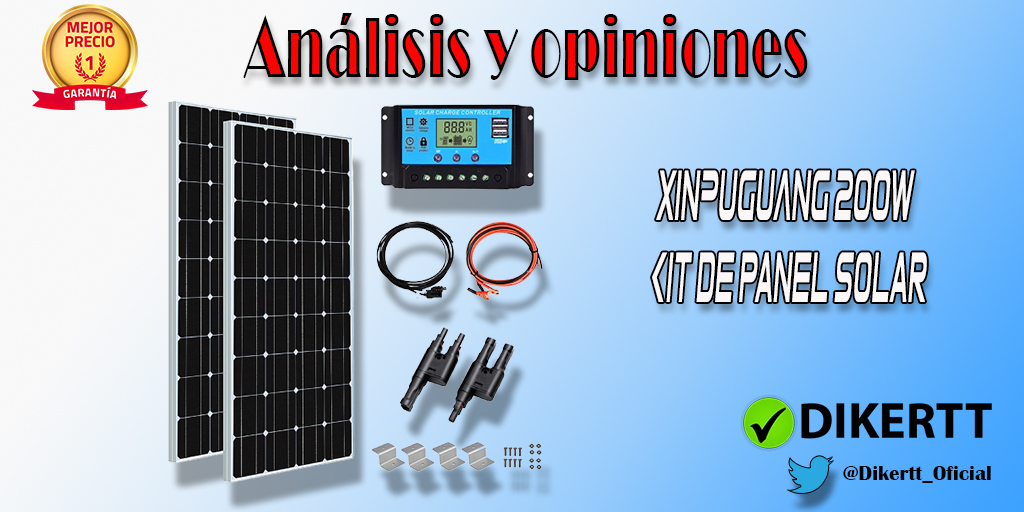 Análisis y opiniones XINPUGUANG 200w Kit de panel solar 2pcs 100W 18V