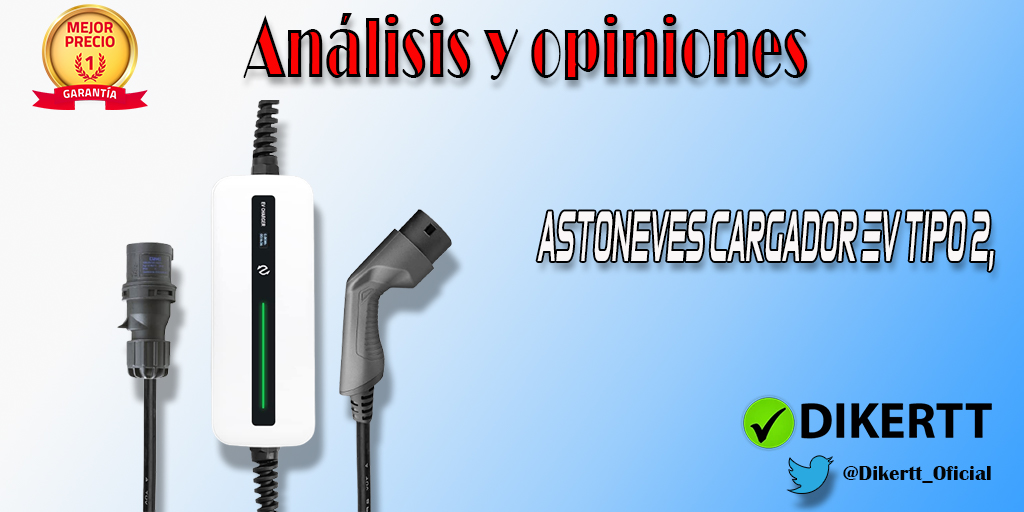 Análisis y opiniones astoneves Cargador EV Tipo 2, Modo 2 Cable de Carga para Coche eléctrico