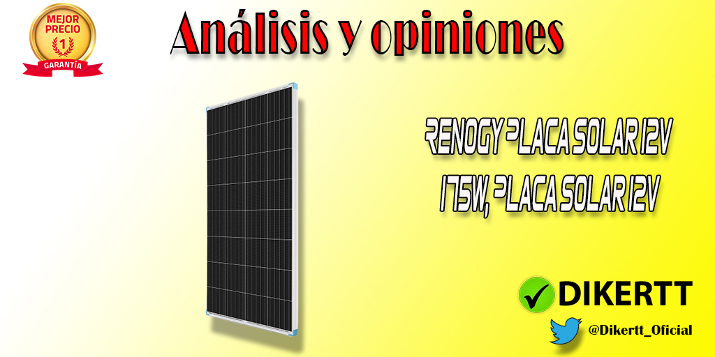 ¿Buscas un panel solar de alta calidad y eficiente? Descubre el Renogy Placa Solar 12V 175W