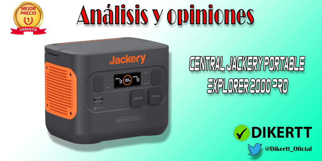 Análisis y opiniones Central Jackery portable Explorer 2000 PRO, generador solar de 2160 Wh