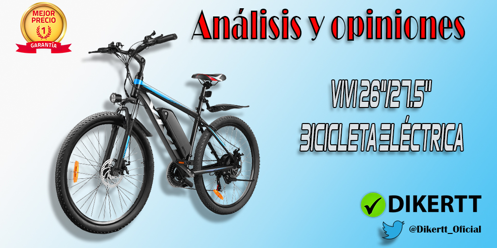 Vivi 26″/27.5” Bicicleta Eléctrica para Adultos 250W, Bicicleta Eléctrica de Montaña