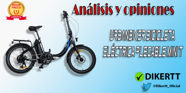 Análisis y opiniones de URBANBIKER Bicicleta Eléctrica Plegable Mini