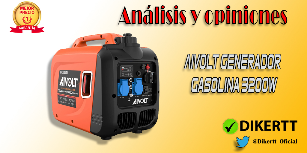 Análisis y opiniones AIVOLT Generador Gasolina 3200W