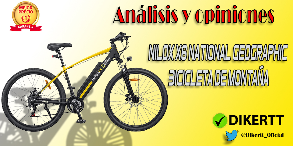 Análisis y opiniones Nilox X6 National Geographic Bicicleta de montaña