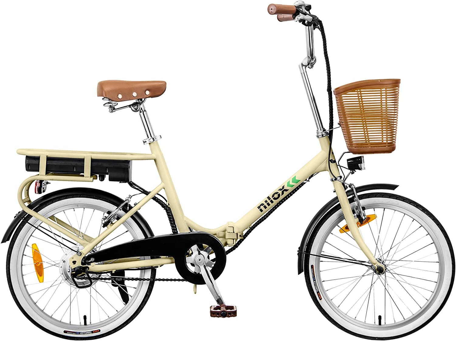 Análisis y opiniones Nilox, E-Bike J1 Plus, Bicicleta eléctrica plegable con pedaleo asistido, Bru