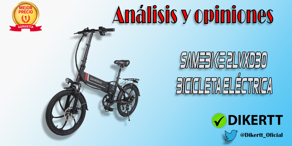 Análisis y opiniones SAMEBIKE Bicicleta eléctrica Plegable 20 Pulgadas, 48 V10.4 Ah