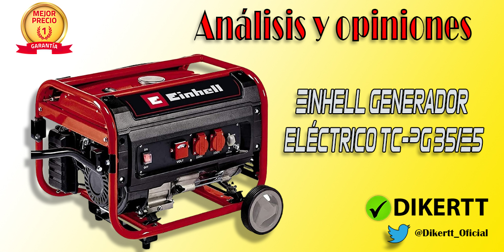 Suministra energía eléctrica en cualquier lugar con el generador eléctrico Einhell TC-PG 35/E5
