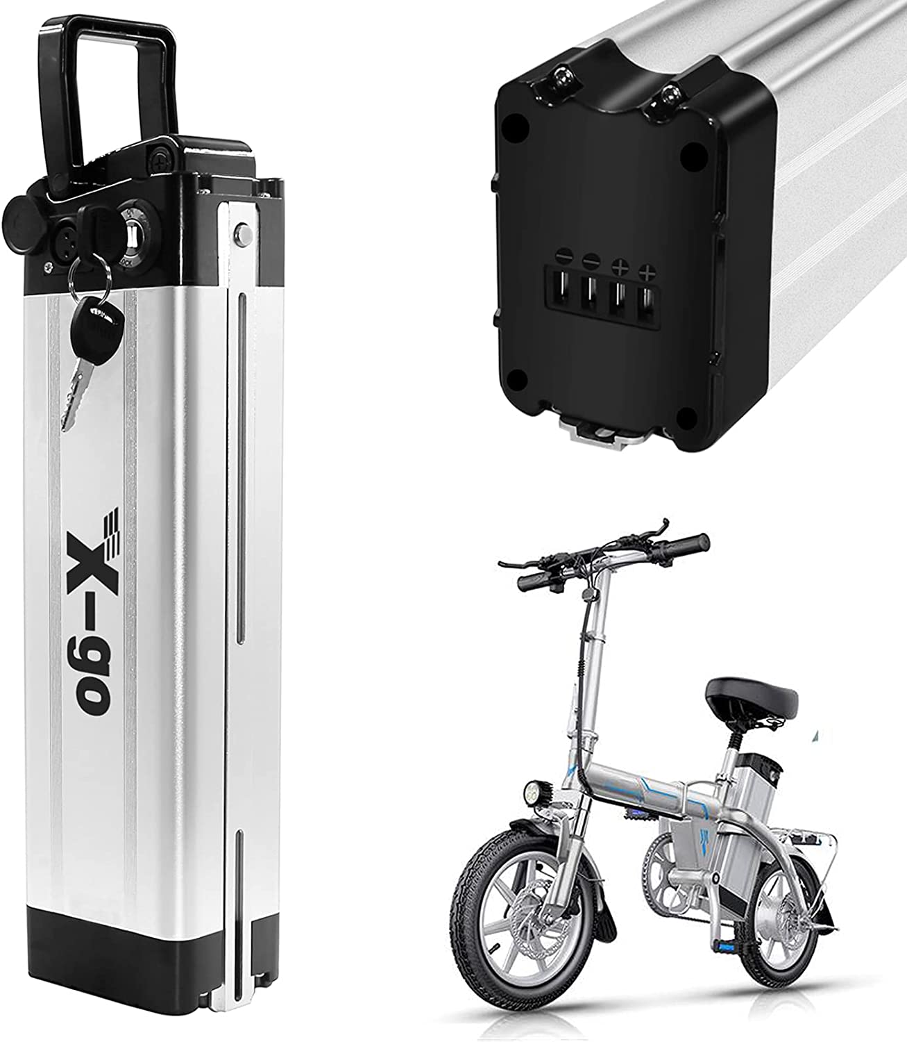 Análisis X-go 36V Batería para Bicicleta Electrica 360WH 4Port de Iones de Litio Li-Ion