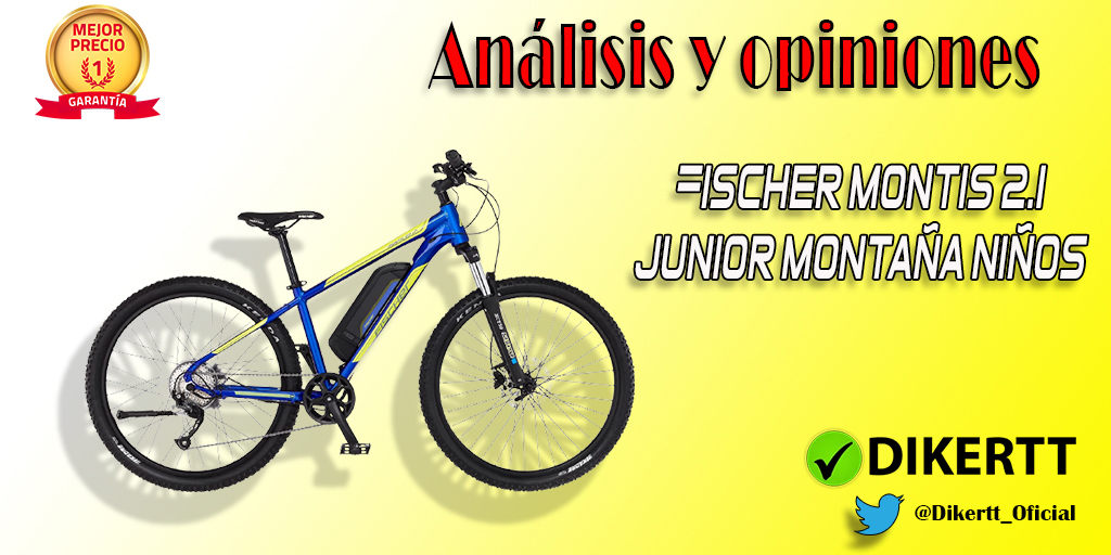 Análisis y opiniones Bicicleta eléctrica Fischer Montis 2.1 Junior