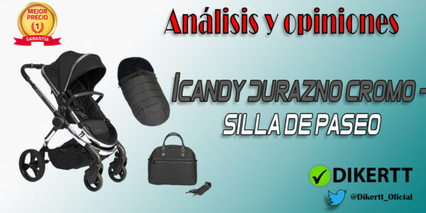 Análisis y opiniones iCandy Durazno Cromo - Silla de paseo