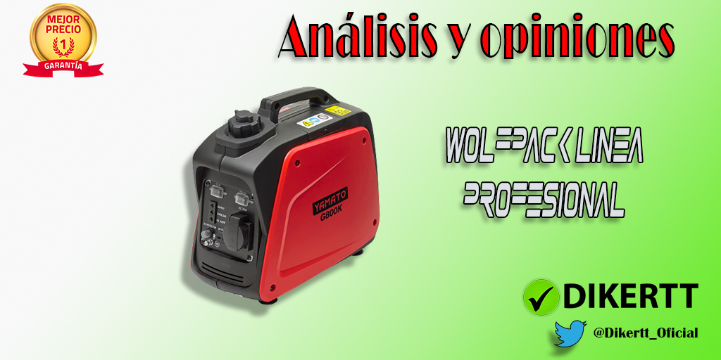 Análisis y opiniones WOLFPACK LINEA PROFESIONAL Generador Inverter