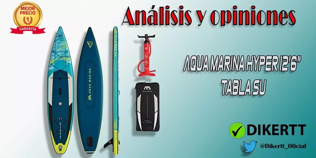 Análisis y opiniones Aquamarina Hyper 12’6” Tabla Sup, Adultos Unisex