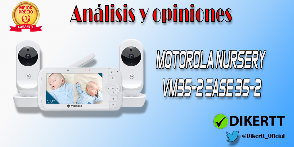 Nanas y visión nocturna: Descubre todas las funciones del Motorola Nursery VM35-2 Ease 35-2.