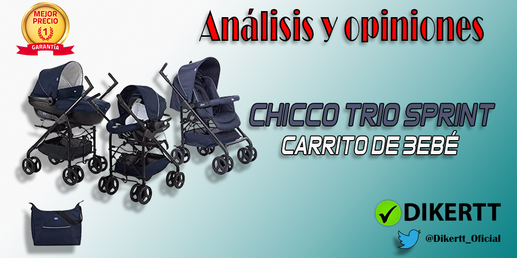 Análisis y Opiniones Chicco Trio Sprint Carrito de Bebé 3 Piezas