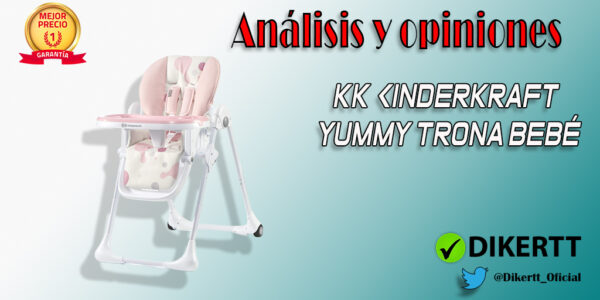 Análisis y Opiniones kk Kinderkraft YUMMY Trona bebé Ajustable