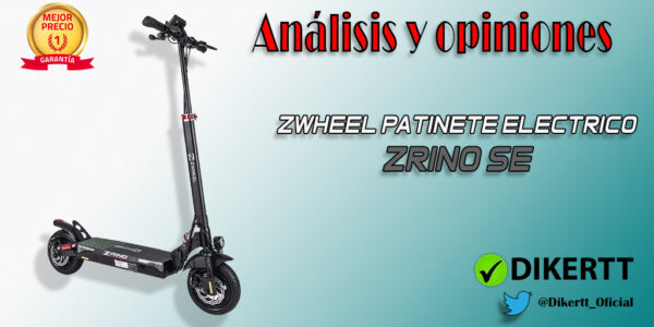 Análisis y opiniones ZWHEEL Patinete Electrico ZRino SE