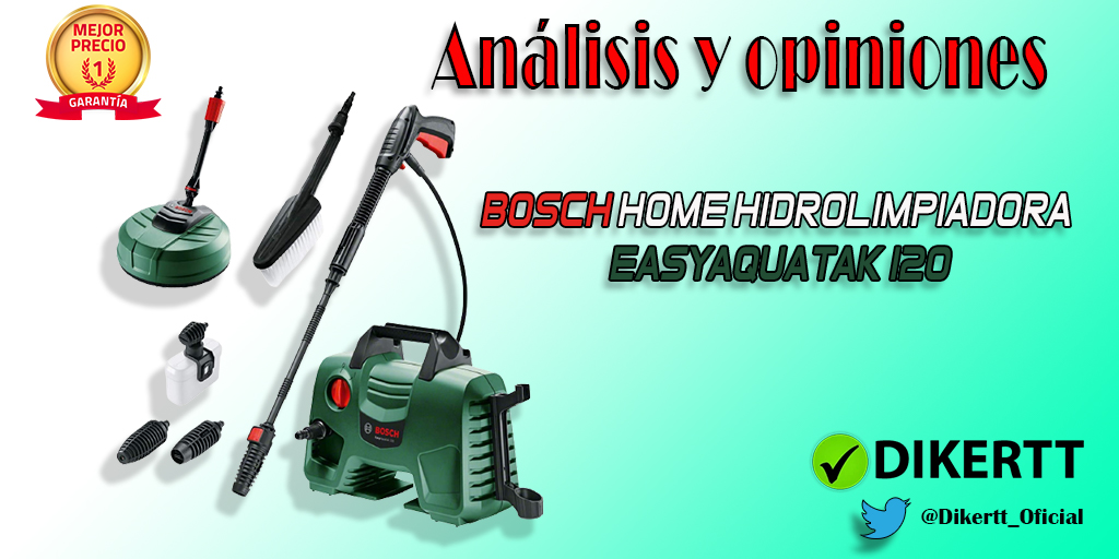 Análisis y opiniones Bosch Home Hidrolimpiadora EasyAquatak 120
