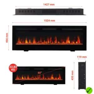 KAMINIO Eléctrica Chimenea Marlon 60″ — Análisis y veredicto