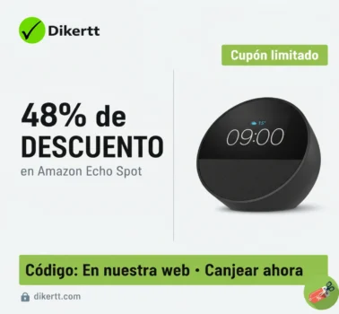Oferta LIMITADA: Amazon Echo Spot -48% de DESCUENTO