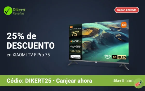 Oferta LIMITADA: XIAOMI TV F Pro 75-25% de DESCUENTO