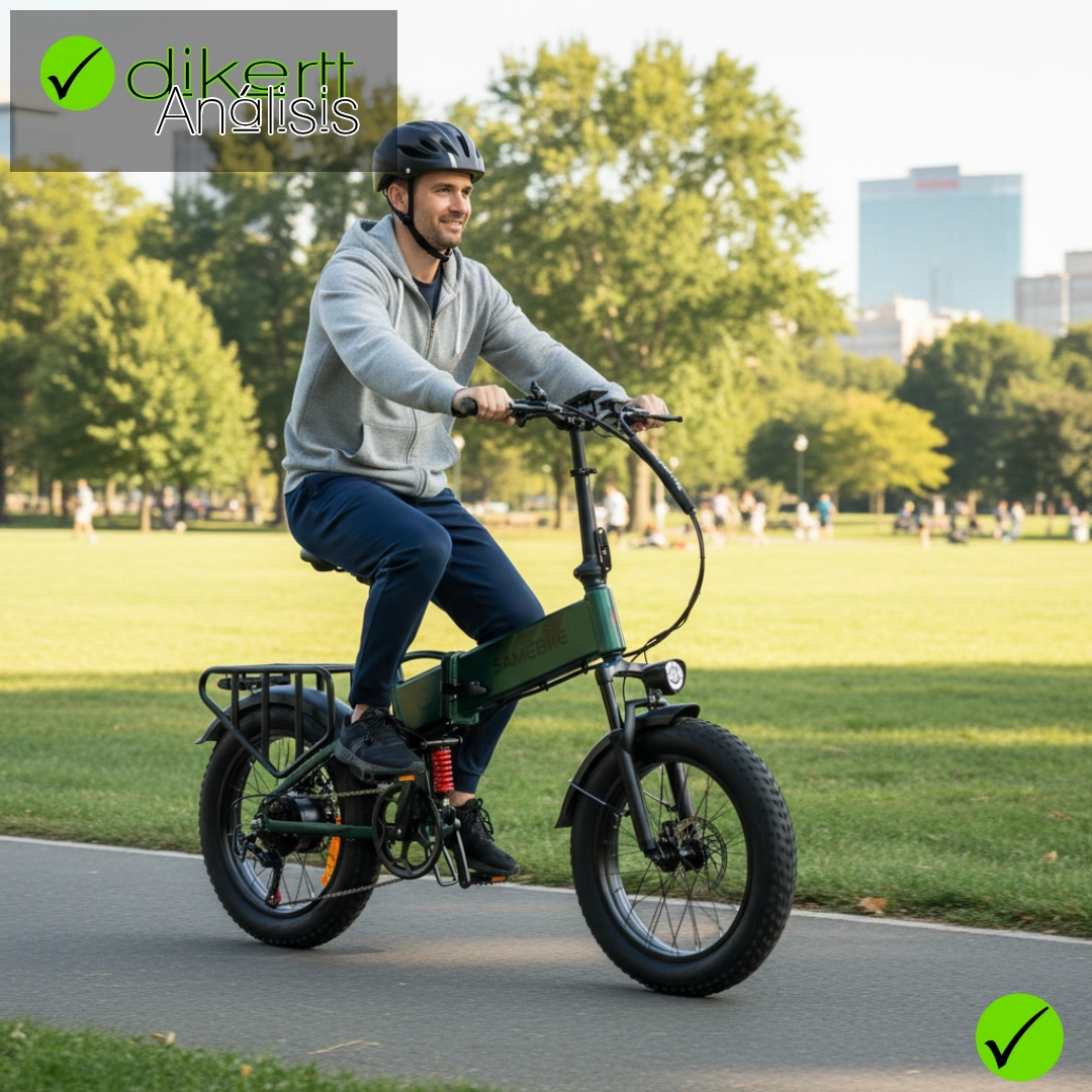SAMEBIKE 20×4.0 plegable: análisis completo, autonomía real y opinión de compra