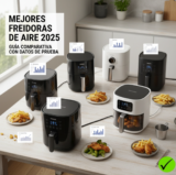 Mejores freidoras de aire: guía comparativa con datos de prueba