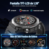 Reloj Inteligente Hombre Mujer, 1,39″ Smartwatch con Llamada