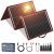DOKIO Kit Panel Solar Plegable 160W Monocristalino Portátil, Imermeable