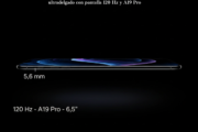 iPhone Air: ultradelgado con pantalla 120 Hz y A19 Pro